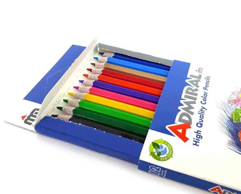 مداد رنگی 12 رنگ ادمیرال