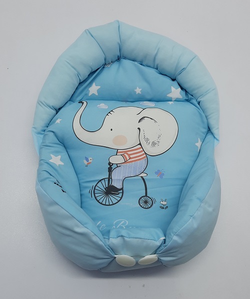 قنداق فرنگی سوئیسی نوزاد رافل رنگ آبی طرح فیل