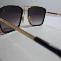 عینک آفتابی برند لاگوست مدل شیشه چهارگوش رنگ مشکی یووی 400